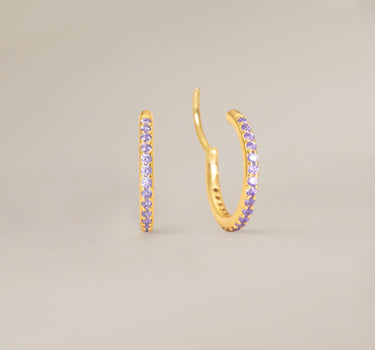 Paved Alexandrite Clicker Hoop