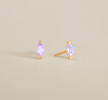 Single Marquise Alexandrite Studs