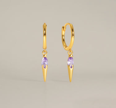 Spike Alexandrite Hoops