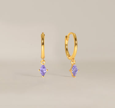 Alexandrite Cut Hoops