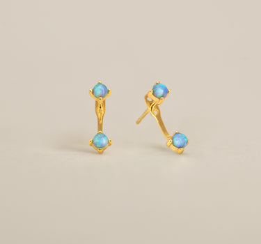 Blue Opal Front Back