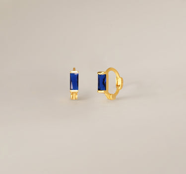 Mini Sapphire Baguette Hoop