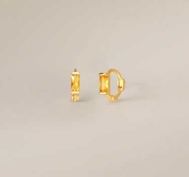 Mini Topaz Baguette Hoop
