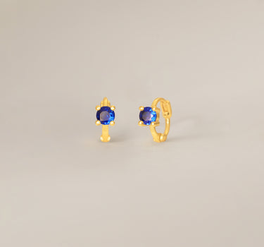 Mini Sapphire Hoops