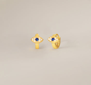 Mini Evil Eye hoops