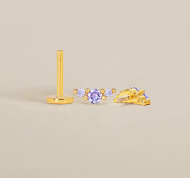 Alexandrite Climber Flat Back Labret