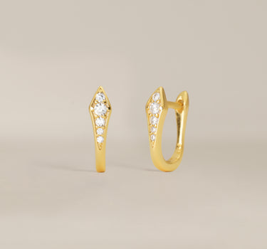 Paved Diamond Hoops