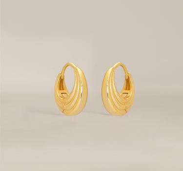 Wavy Hoop Earrings