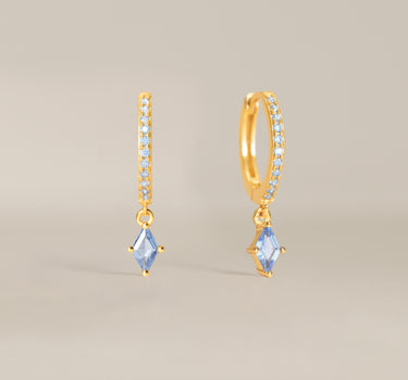 Paved Zircon Cut Hoops