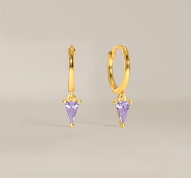 Alexandrite Spike Gemstone Hoops