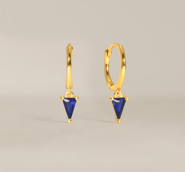 Sapphire Spike Gemstone Hoops