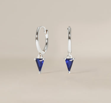 Sapphire Spike Gemstone Hoops