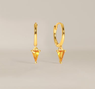 Topaz Spike Gemstone Hoops