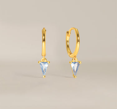 Zircon Spike Gemstone Hoops