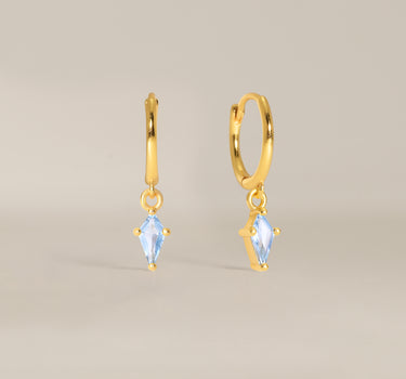 Zircon Kite Cut Hoops