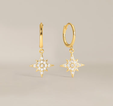 Diamond Starburst Hoop