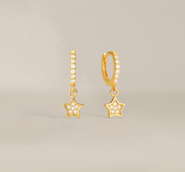 Tiny Paved Star Hoop