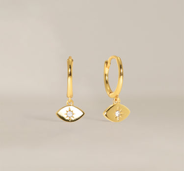 Eye Dangle Hoop