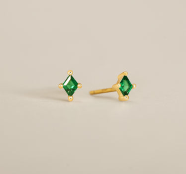 Emerald Cut Studs