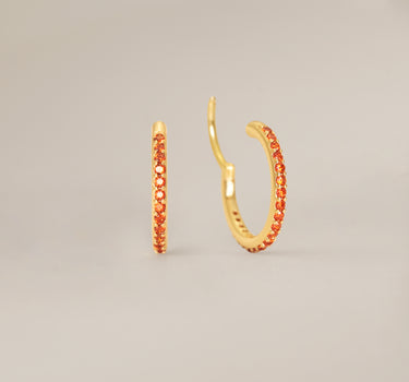 Paved Garnet Clicker Hoop