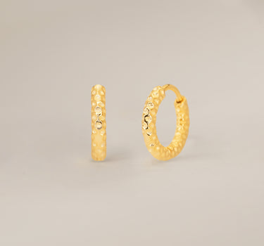 Hammered Finish Hoops