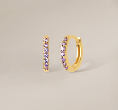 PAVED Alexandrite Hoops