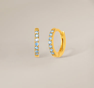 PAVED Aquamarine Hoops