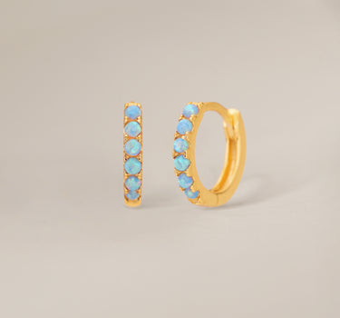 PAVED Blue Opal Hoops