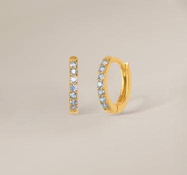 PAVED Zircon Hoops