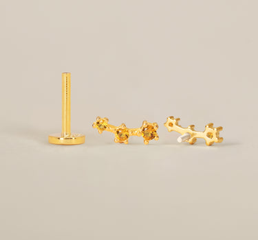Topaz Dainty Climber Flat Back Labret