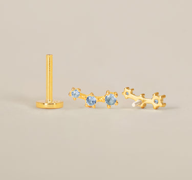 Zircon Dainty Climber Flat Back Labret