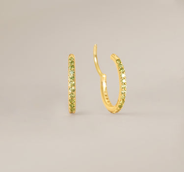 Paved Peridot Clicker Hoop