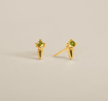 Spike Peridot Stud