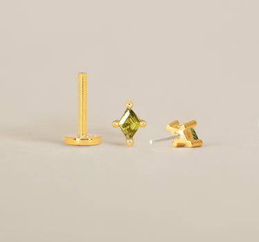 Peridot Cut Push Pin
