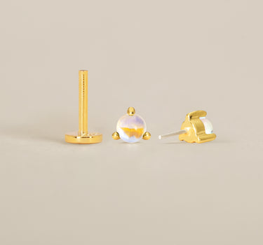 Moonstone Gemstone Push Pin