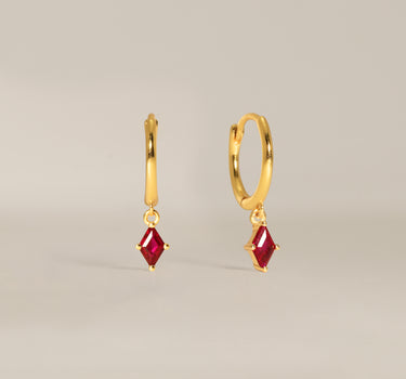 Ruby Cut Hoops