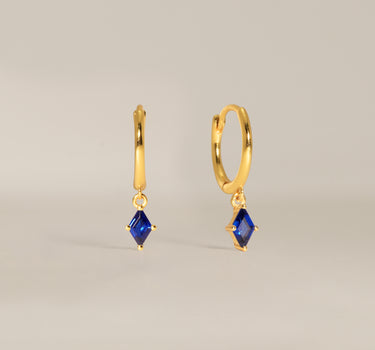 Sapphire Cut Hoops