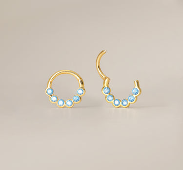Aquamarine Clicker Hoop