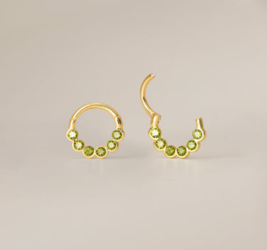 Peridot Clicker Hoop