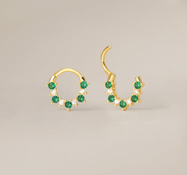 Diamond x Emerald Clicker Hoops