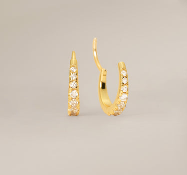 Tapered Diamond Clicker Hoop