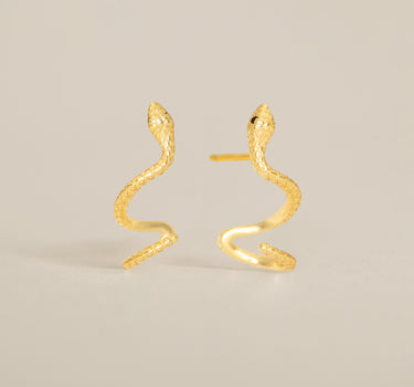 Serpent Ear Climber Studs