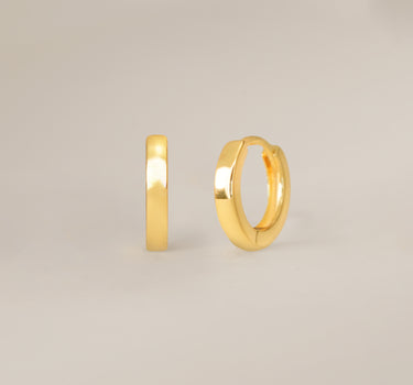 Square Edge Solid Hoops