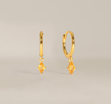 Topaz Cut Hoops