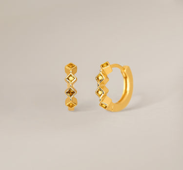 BEZEL Topaz Hoops