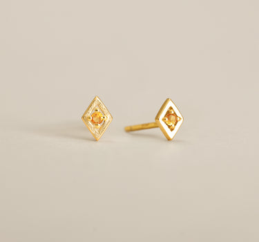 Topaz Geometric Studs