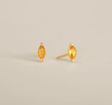 Single Marquise Topaz Studs