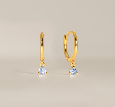 Brilliant Cut Zircon Hoops