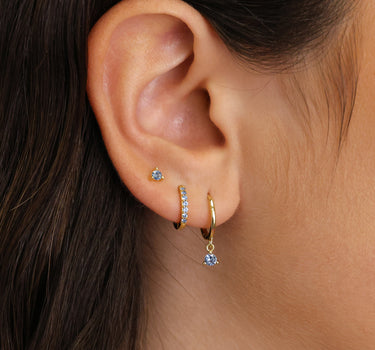 Zircon Dangle Ear Stack