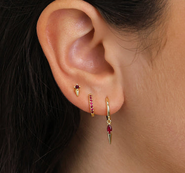 Ruby Spike Ear Stack